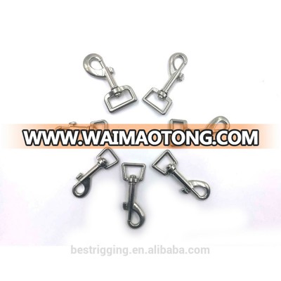 Baite bag hardware luggage accessory zinc alloy eye bolt snap swivel hook with square head