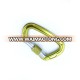 Wholesale 7075 Aluminum D Shaped Locking Climbing Carabiner Hook