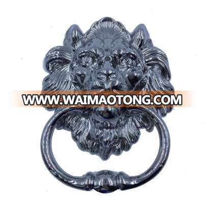 Chinese Fierce Lion Head Door Knocker 7cm Height Garden Decoration real Brass