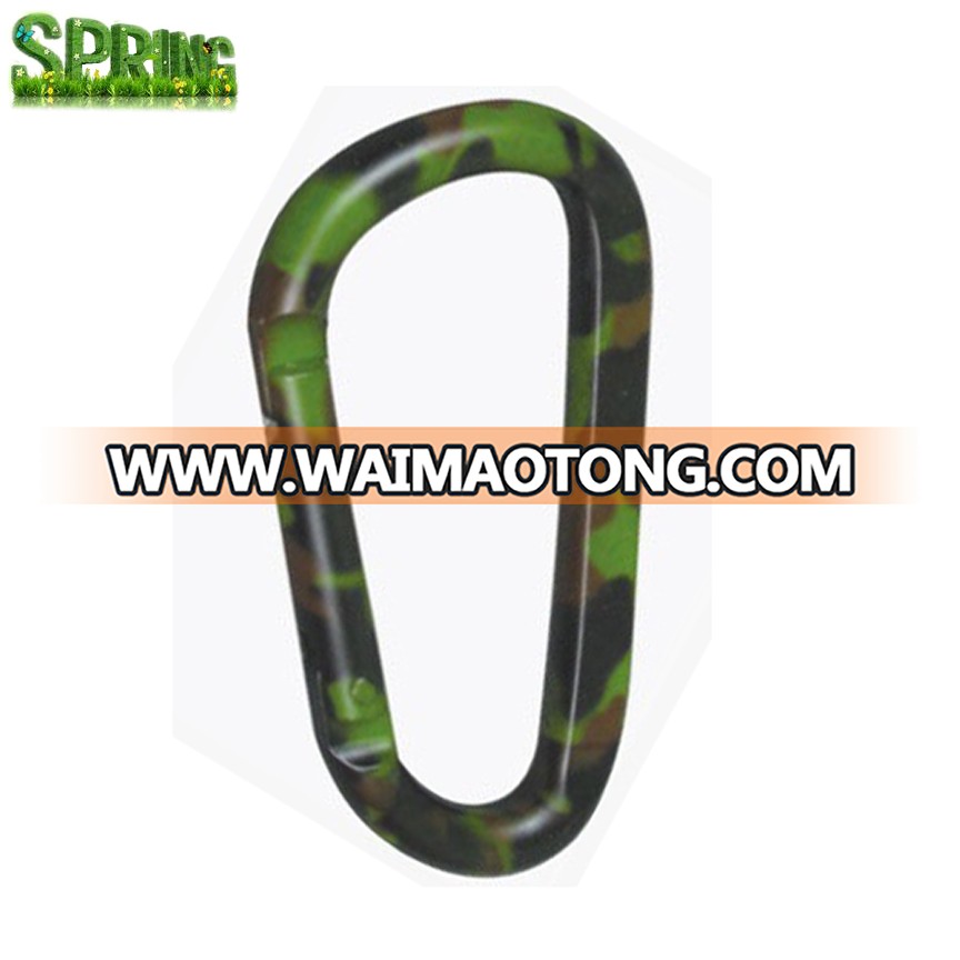 Qualtiy Colorful Aluminium Carabiner /Camouflage Colors Climbing Hooks Carabiner